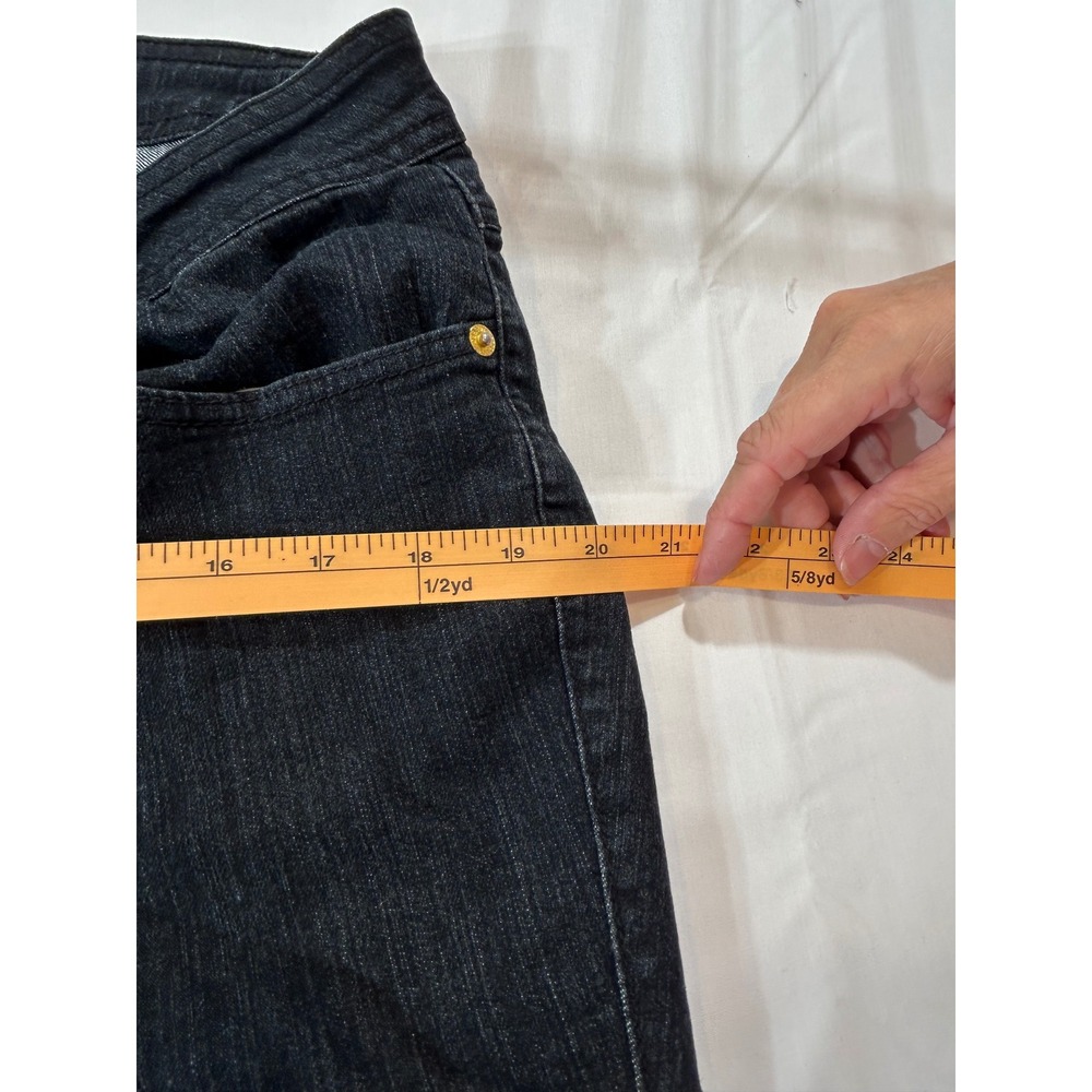 J. Jill Women Black Corduroy Pants Size 10 Tall Straight Leg Stretch Cotton